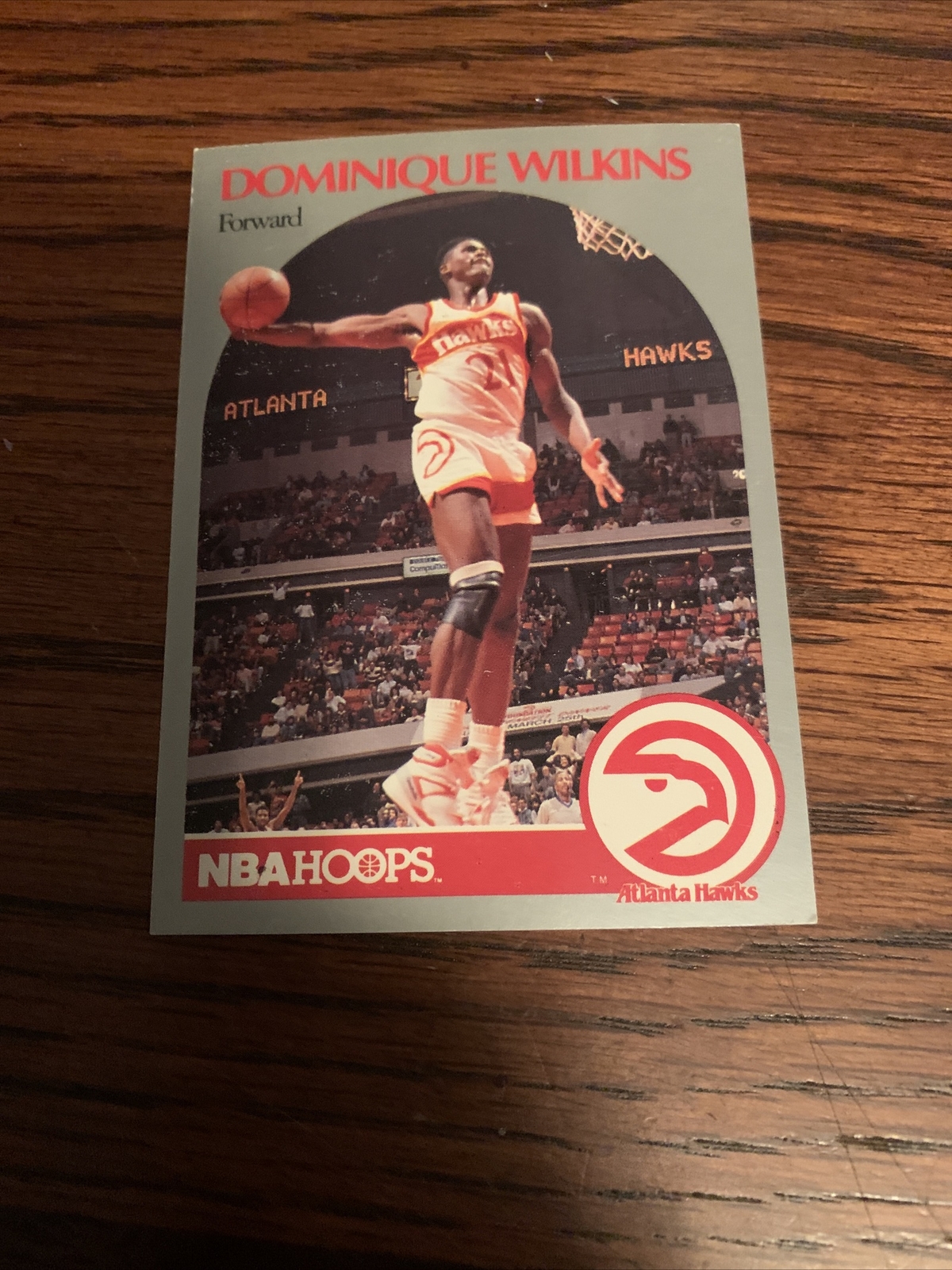 1990 NBA Hoops #36 - DOMINIQUE WILKINS - PSA 9 Mint - Atlanta HAWKS