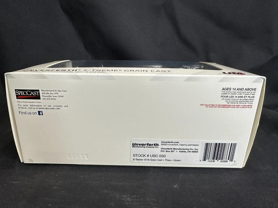 NEW SpecCast Unverferth 1/64 1319 X-Treme Grain Cart Die Cast Replica - Image 4 of 4