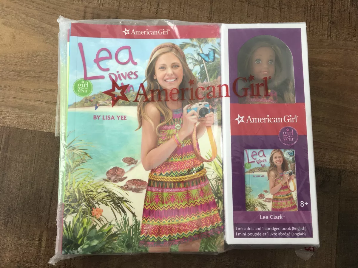 American Girl Doll Lea Clark Mini Doll and book set NEW IN BOX