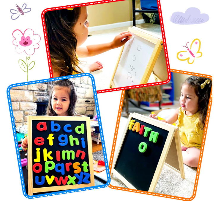 INNOCHEER Magnetic Letters and Numbers Set for Toddlers - ABC Magnets with White