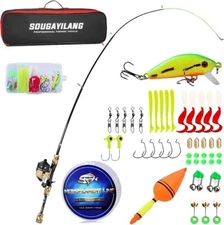 ougayilang Kids Fishing Rod and Reel Combo
