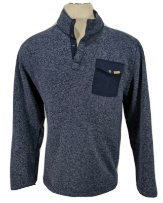 men's quarter button pullover