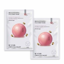 2 x O3 Facialist Brightening Face Sheet Mask 30ml All Skin For Soft Supple Skin