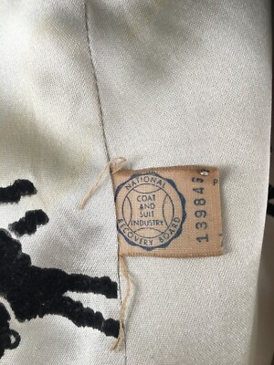 画像 1940s THE House of Erdrich L Black 100% Virgin Wool Swing Jacket