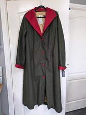 Cocoon Oxfordshire Vintage Ladies Full Length Loden Wool Coat Perfect Cond