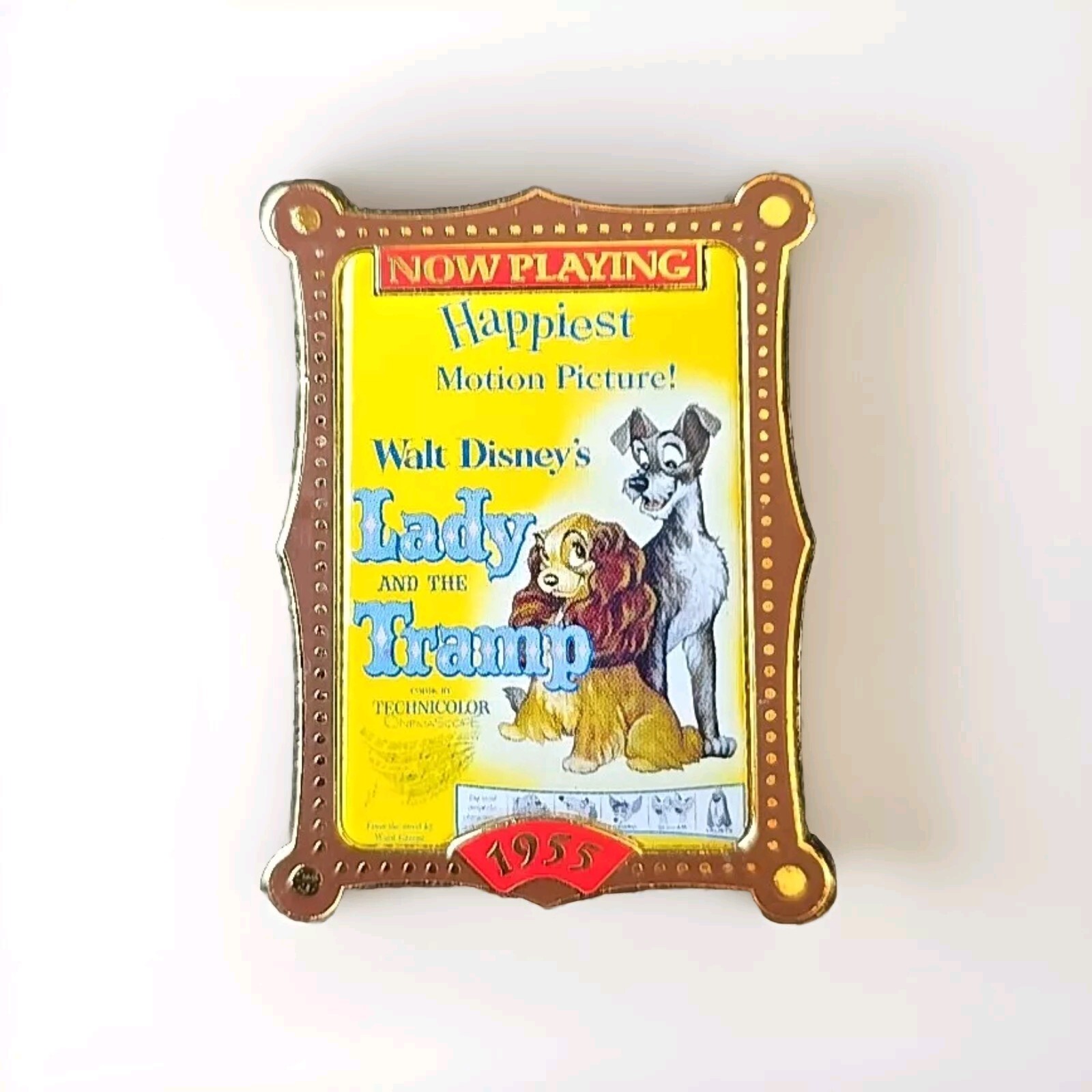 Disney 2001 DS Lady And The Tramp Poster 100 Years Of Dreams #80 Pin#8351