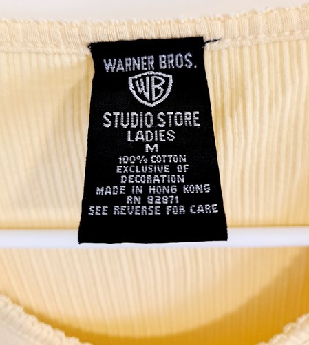 Vintage Warner Bros Studio Store Tweety Vogel Nachthemd gelb bestickt Medium - Bild 5 von 6