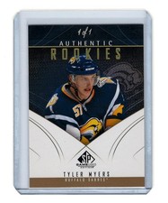 2009/10 SP Game Used Authentic Rookies Tyler Myers Gold Spectrum RC 1/1
