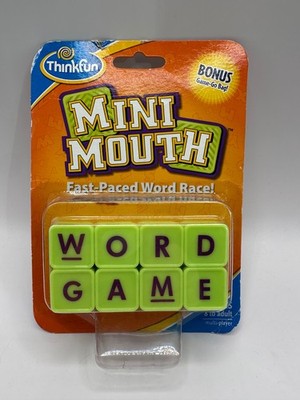 NEW ThinkFun Mini Mouth Fast-Paced Word Race with Game-Go Bag