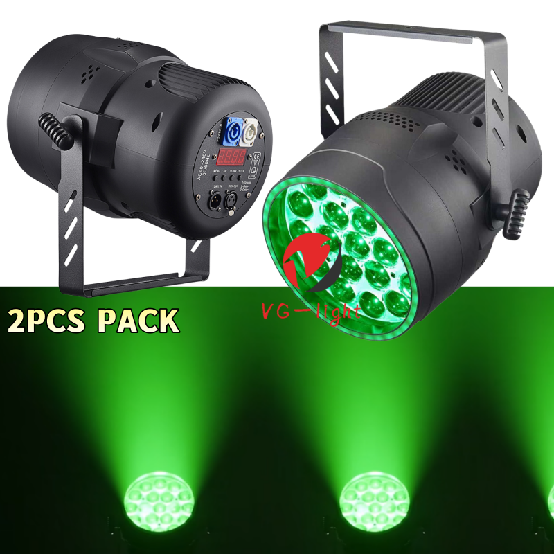 2PCS New Design Led Stage Light 19X15W RGBWA+UV 6in1 Zoom Par Light for DJ Party