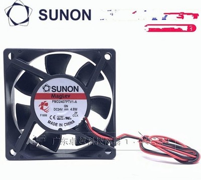 1 PCS Fan PMD2407PTV1-A DC24V 4.8W 7025 7cm 2 Wire Cooling Fan *wq