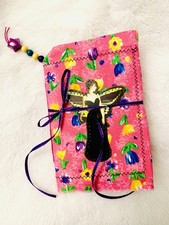 Garden Fairy junk journal, Pink fairy junk journal, Handmade travelers Notebook