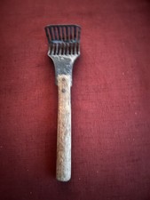 Vintage Wooden Handled Slotted Potato Masher-Rare