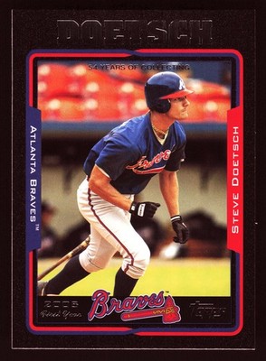 Steve Doetsch Atlanta Braves 2005 Topps Black #297 SN /54