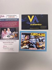 Howie Mandel,  Zach Galligan Signed Gremlins Billy Gizmo Trading Card w/ JSA COA