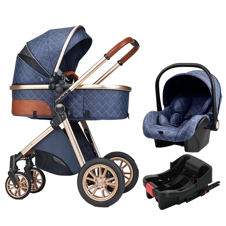 "Luxus 3-in-1 Kinderwagen Reisekinderwagen Hochlandskinderwagen Newborn" - Bild 3 von 4
