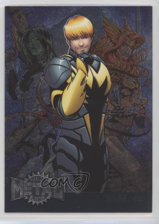 2015 Marvel Fleer Retro 1995 Fleer Metal Blaster Star-Lord #35 ob9