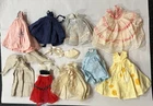 Vintage Doll Clothes 70’s Mixed Lot  9 Dresses, 1 Bonnet Vogue Dolls Inc. HTF