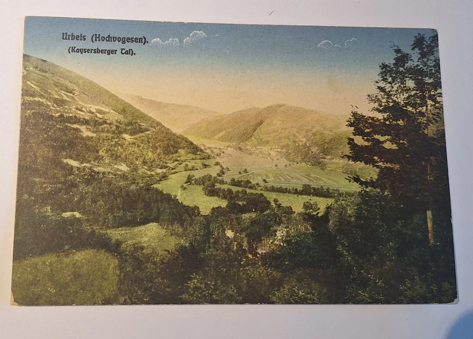 Feldpostkarte 1916 Urbeis Hochvogesen Kaysersberger Tal Stempel 39. Res. Div. - Bild 1 von 2