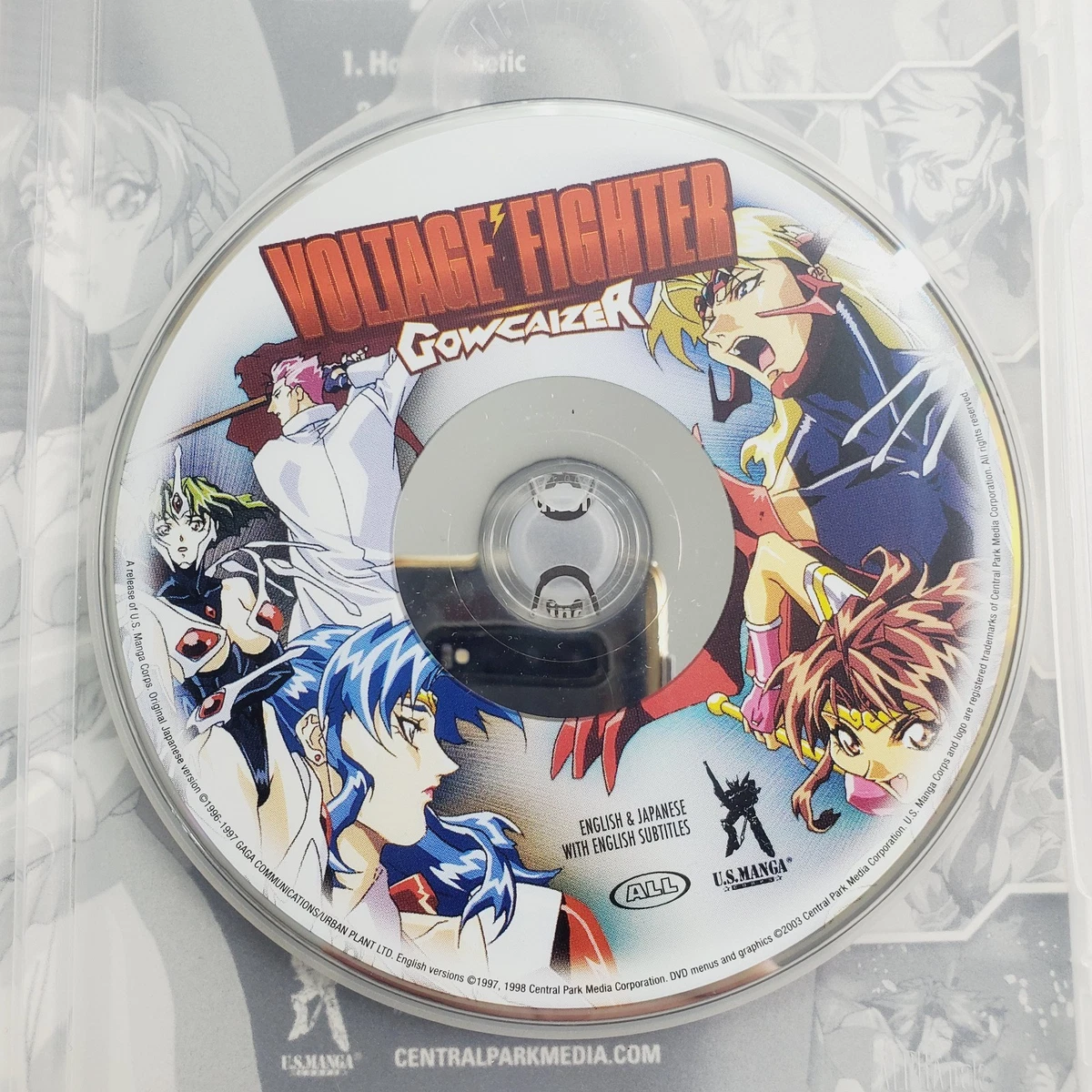 Voltage Fighter Gowcaizer DVD 1998 US Manga Corps Anime
