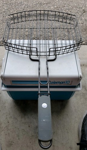 BBQ Grilling Basket With Handle Fish Vegetables