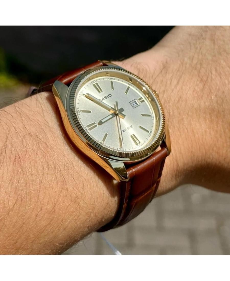 Casio Analoog Dameshorloge Bicolor MTP-1302PSG-7AVEG | Lucardi-BE