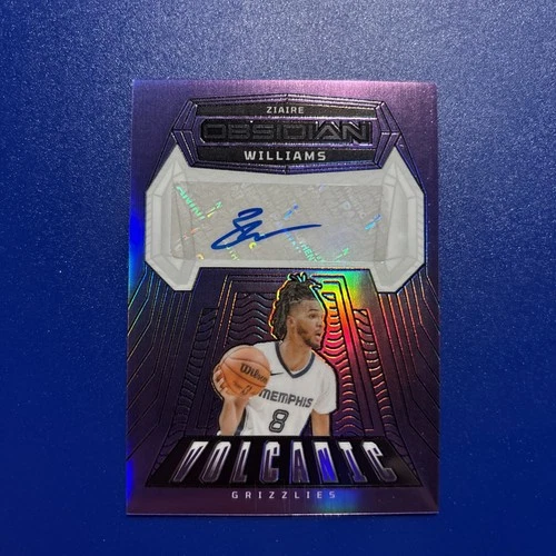 Ziaire Williams 2023-24 Obsidian Volcanic Purple  /49 Auto Memphis Grizzlies