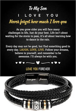 To My Son Bracelet, Bracelet for Son from Parents, Bracelet for Son from Mom, Br