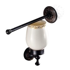 Leyden Bronze Toilet Brush Holder,Oil Rubbed Bronze Toilet Brush Plunge Retro...