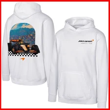 HOT NEW! McLaren F1 Team Retro Pullover Hoodie - White All Size