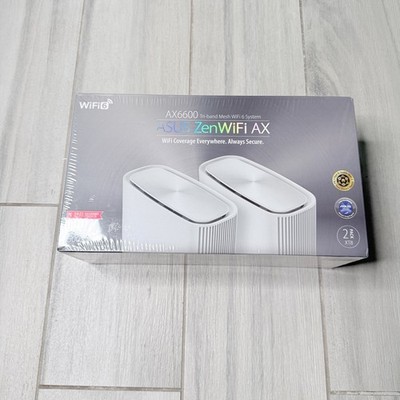 ASUS ZenWiFi XT8 Tri-Band Mesh Wi-Fi 6 System - White (Set of 2