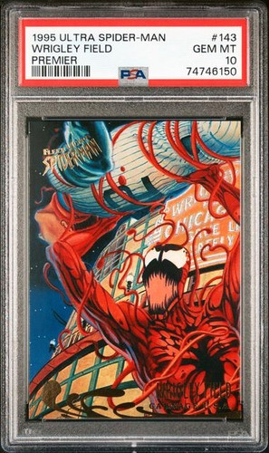 Marvel PSA 10 - 1995 Fleer Ultra Spider-Man Premier Wrigley Field PSA 10 Carnage