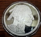 2015 Liberty Mint Buffalo-Indian Head  5oz Silver 999 fine Round sealed package