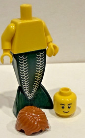 Authentic Lego Pirate Mermaid & Merman Minifigures pi139 pi140a 9349