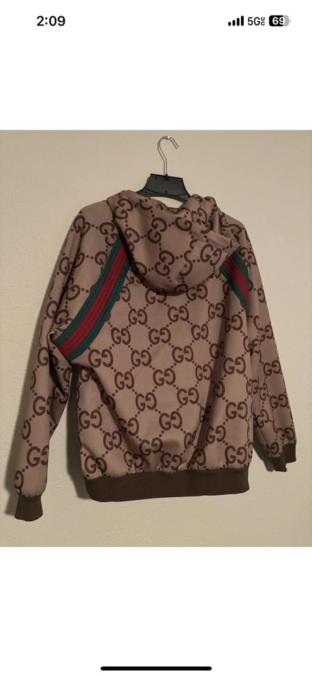 GUCCI Chaqueta GG Supreme Chaqueta Bomber con Capucha Talla Grande Auténtica Cremallera Para Hombre’s Foto 2 de 4