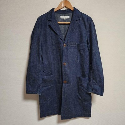 Indigo Long Coat Denim Jacket by FREEMANS SPORTING CLUB