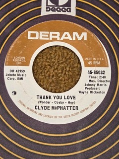 45 RPM Clyde McPhatter DERAM 85032 Thank You Love / Only a Fool VG