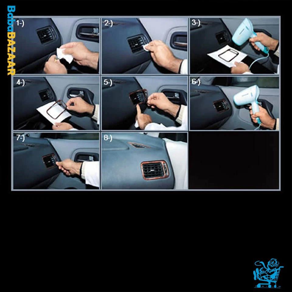 Volkswagen Caddy 2015-2021 Kit de Tampa de Acabamento de Painel Interior de Madeira Auto Interior - Imagem 2 de 4