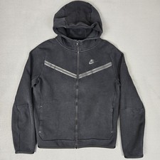 Nike Tech Fleece Hoodie Youth XL Black Athletic Full Zip Jacket CU9223-010