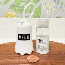 VERB Ghost Weightless Hair Oil Shine Smooth Frizz MINI 0.54oz 16mL Plus Keychain