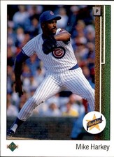 Mike Harkey 1989 Upper Deck Rookie Card #14. rookie card picture