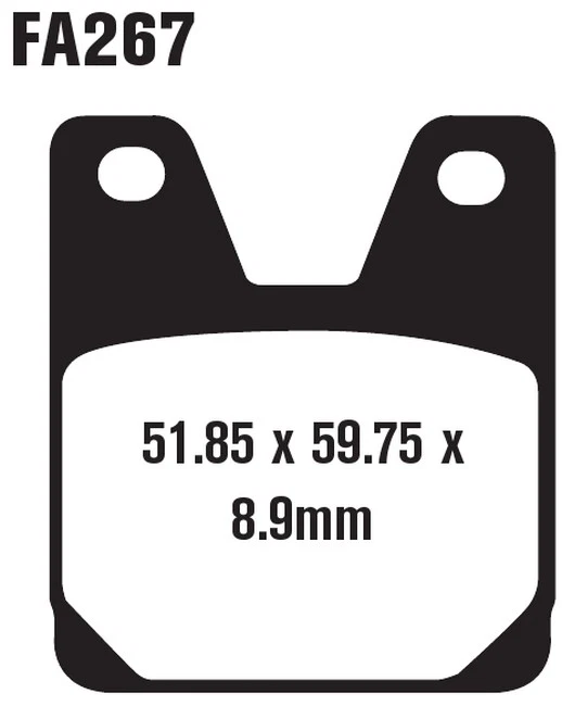 Pastillas de freno traseras orgánicas EBC FA267 para 98-01 Yamaha YZF R1 YZF R7 Foto 3 de 3