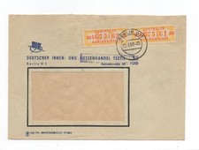 DDR Dienst ZKD Brief MeF Mi 17 L Berlin 19.3.58 Innen und Au&szlig;enhandel Textil