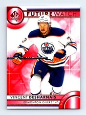 #133 2023-24 SP Authentic RED Vincent Desharnais Oilers
