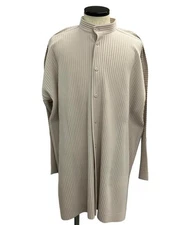 HOMME PLISSE ISSEY MIYAKE Men's Long Sleeve Shirt Men's SIZE 2 Solid USED