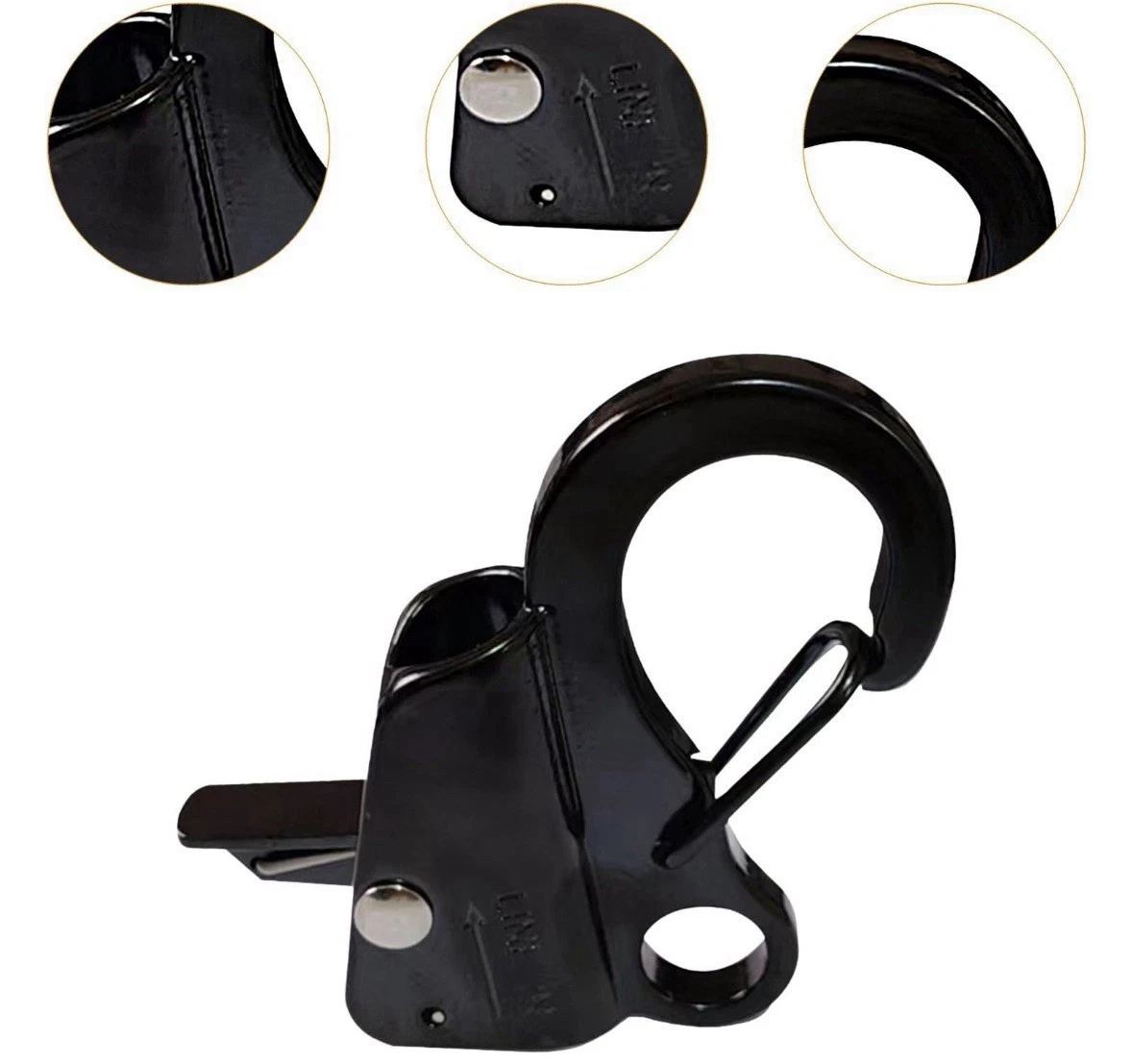 316 Stainless Steel Knotless Boat Anchor Hook Clips with Quick Release photo 1