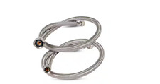 1/2 In. IPS X 3/8 In. Compression X 30 In. Braided Faucet Supply Connector 2 pk