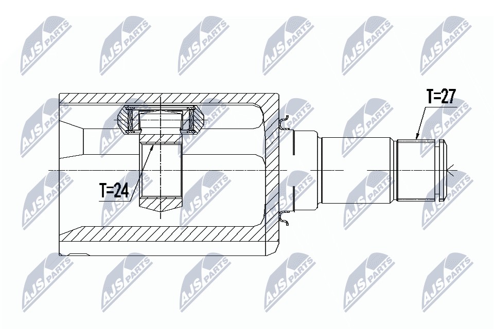 NPW-ME-089 NTY Joint Kit, drive shaft for MERCEDES-BENZ - Image 6