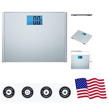 Eat Smart Precision Plus Digital Bathroom Scale, 440-lb Capacity, Wide Platfo...