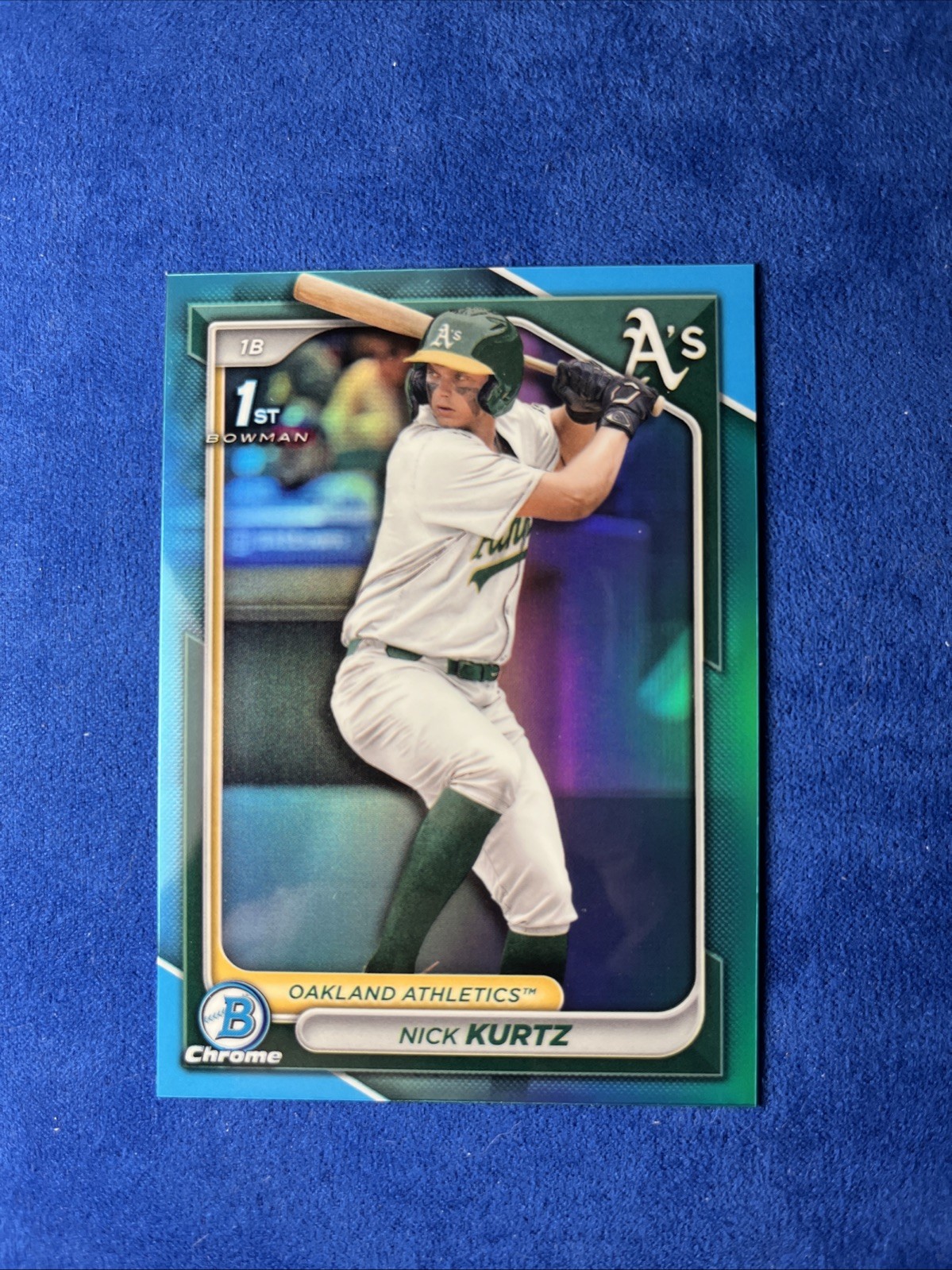 Nick Kurtz 2024 Bowman Draft Chrome #BDC-56 1st Sky Blue Refractor RC